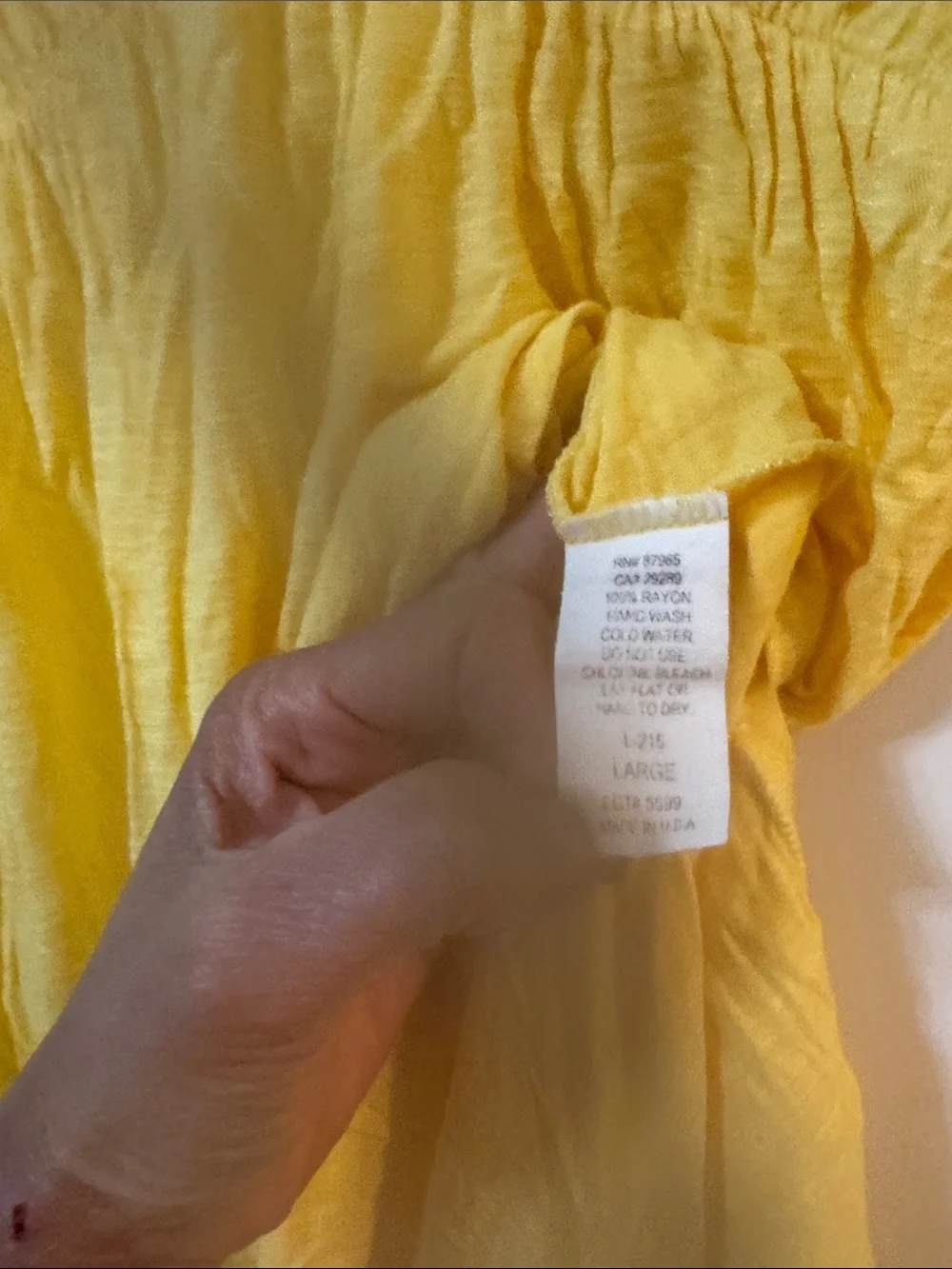 VENUS Bright Yellow V-Neck Swim Coverup Dress size L